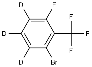 1-bromo-3-fluoro-2-(trifluoromethyl)benzene-4,5,6-d3 Structure