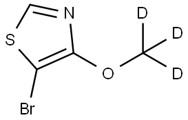 5-bromo-4-(methoxy-d3)thiazole Structure