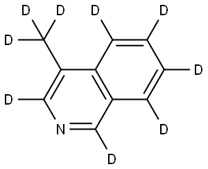 4-(methyl-d3)isoquinoline-1,3,5,6,7,8-d6 Structure