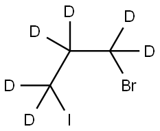 1-bromo-3-iodopropane-1,1,2,2,3,3-d6 Structure