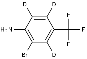 2-bromo-4-(trifluoromethyl)benzen-3,5,6-d3-amine Structure