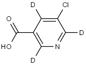 5-chloronicotinic-2,4,6-d3 acid Structure