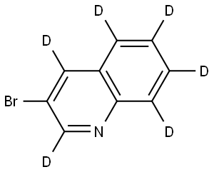 3-bromoquinoline-2,4,5,6,7,8-d6 Structure