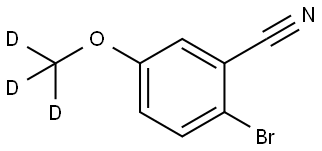 2-bromo-5-(methoxy-d3)benzonitrile Structure