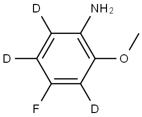 4-fluoro-2-methoxybenzen-3,5,6-d3-amine Structure