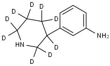 3-(piperidin-3-yl-2,2,3,4,4,5,5,6,6-d9)aniline Structure