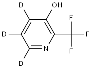 2-(trifluoromethyl)pyridin-4,5,6-d3-3-ol Structure