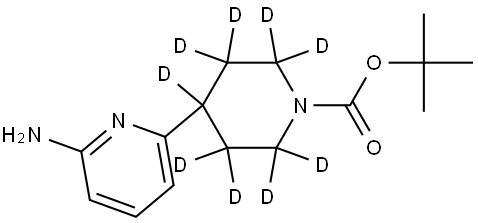tert-butyl 4-(6-aminopyridin-2-yl)piperidine-1-carboxylate-2,2,3,3,4,5,5,6,6-d9 Structure