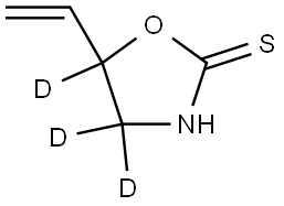 5-vinyloxazolidine-2-thione-4,4,5-d3 Structure