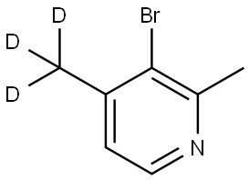 3-bromo-2-methyl-4-(methyl-d3)pyridine Structure