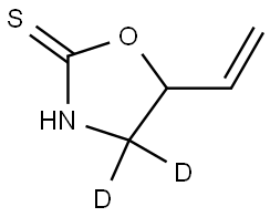5-vinyloxazolidine-2-thione-4,4-d2 Structure