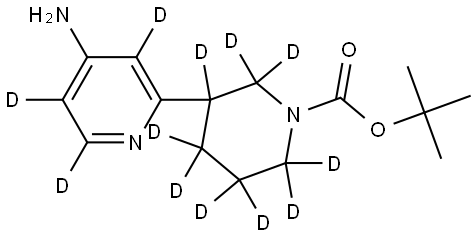 tert-butyl 3-(4-aminopyridin-2-yl-3,5,6-d3)piperidine-1-carboxylate-2,2,3,4,4,5,5,6,6-d9 Structure