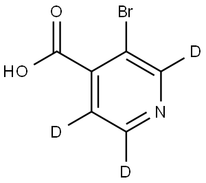 3-bromoisonicotinic-2,5,6-d3 acid Structure