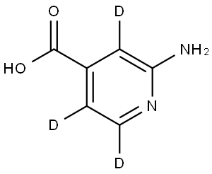 2-aminoisonicotinic-3,5,6-d3 acid Structure