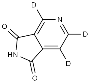 1H-pyrrolo[3,4-c]pyridine-1,3(2H)-dione-4,6,7-d3 Structure