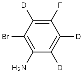 2-bromo-4-fluorobenzen-3,5,6-d3-amine Structure