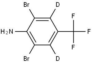 2,6-dibromo-4-(trifluoromethyl)benzen-3,5-d2-amine Structure