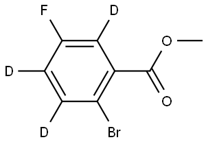 methyl 2-bromo-5-fluorobenzoate-3,4,6-d3 Structure