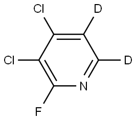 3,4-dichloro-2-fluoropyridine-5,6-d2 Structure