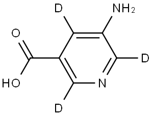 5-aminonicotinic-2,4,6-d3 acid Structure