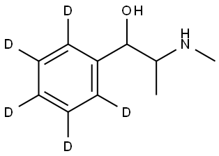 2-(methylamino)-1-(phenyl-d5)propan-1-ol Structure