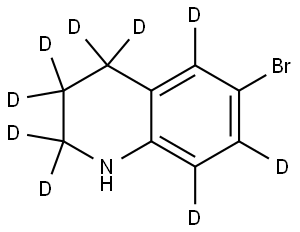 6-bromo-1,2,3,4-tetrahydroquinoline-2,2,3,3,4,4,5,7,8-d9 Structure