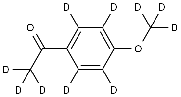 1-(4-(methoxy-d3)phenyl-2,3,5,6-d4)ethan-1-one-2,2,2-d3 Structure