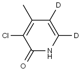 3-chloro-4-methylpyridin-5,6-d2-2-ol 구조식 이미지