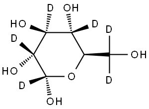 (2S,3R,4S,5S,6R)-6-(hydroxymethyl-d2)tetrahydro-2H-pyran-2,3,4,5-d4-2,3,4,5-tetraol Structure