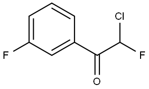 2-Chloro-2-fluoro-1-(3-fluorophenyl)ethanone Structure