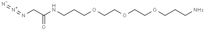 Azidoacetamide-C3-PEG3-C3-NH2 Structure