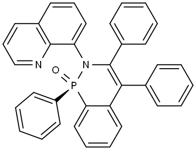 (S)-1,3,4-triphenyl-2-(quinolin- 8-yl)-2H-
benzo[c][1,2]azaphosphinine 1- oxide Structure