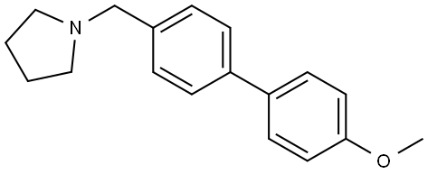 1-[(4'-Methoxy[1,1'-biphenyl]-4-yl)methyl]pyrrolidine Structure