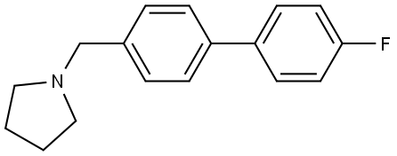 1-[(4'-Fluoro[1,1'-biphenyl]-4-yl)methyl]pyrrolidine Structure