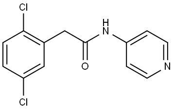 2,5-Dichloro-N-4-pyridinylbenzeneacetamide Structure