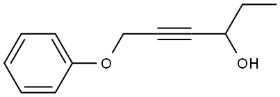 6-Phenoxy-4-hexyn-3-ol Structure