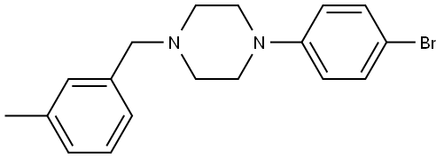 1-(4-Bromophenyl)-4-[(3-methylphenyl)methyl]piperazine Structure