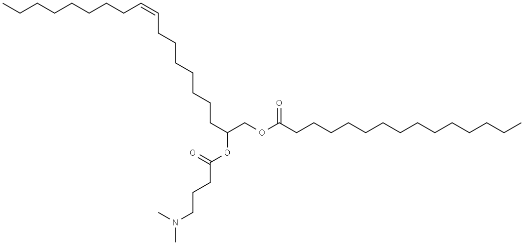 (Z)-2-((4-(dimethylamino)butanoyl)oxy)nonadec-10-en-1-yl pentadecanoate Structure