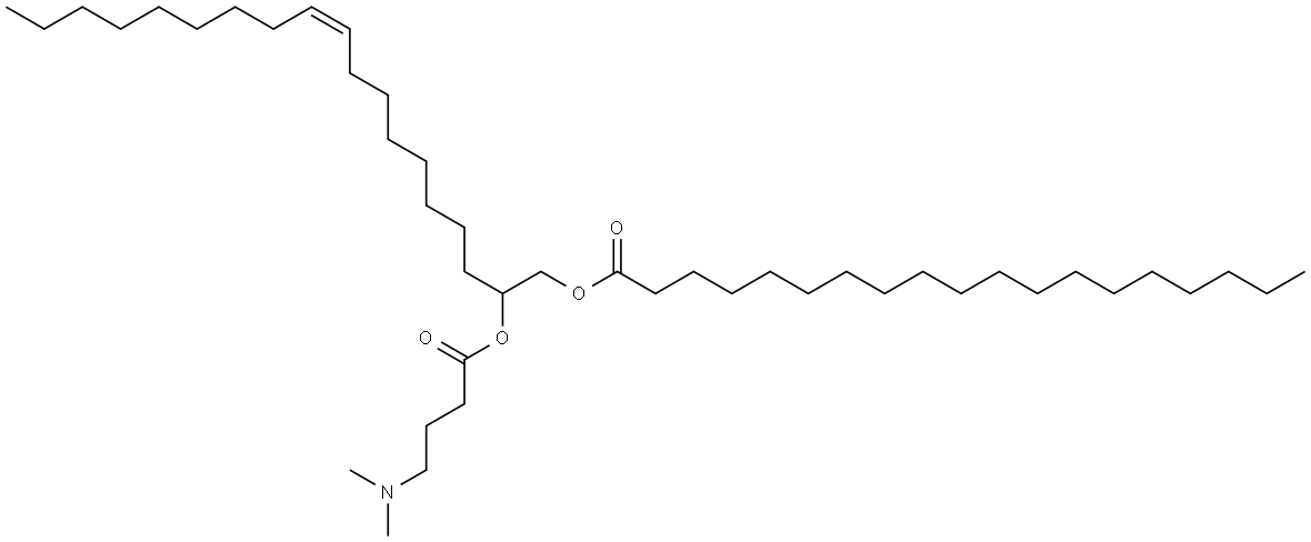 (Z)-2-((4-(dimethylamino)butanoyl)oxy)nonadec-10-en-1-yl nonadecanoate Structure