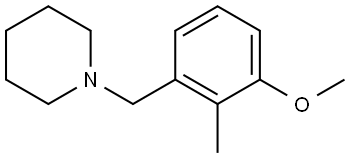 1-[(3-Methoxy-2-methylphenyl)methyl]piperidine Structure