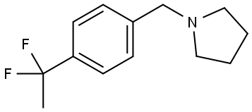 1-[[4-(1,1-Difluoroethyl)phenyl]methyl]pyrrolidine Structure