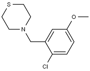 4-[(2-Chloro-5-methoxyphenyl)methyl]thiomorpholine Structure