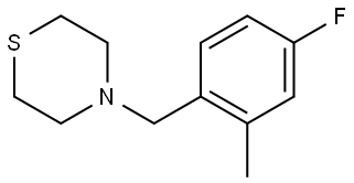 4-[(4-Fluoro-2-methylphenyl)methyl]thiomorpholine Structure