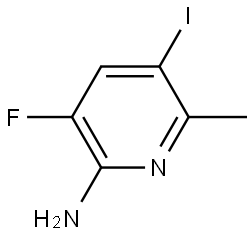 2-Pyridinamine, 3-fluoro-5-iodo-6-methyl- Structure