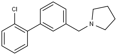 1-[(2'-Chloro[1,1'-biphenyl]-3-yl)methyl]pyrrolidine Structure