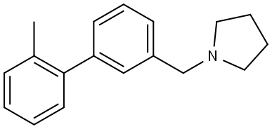 1-[(2'-Methyl[1,1'-biphenyl]-3-yl)methyl]pyrrolidine Structure