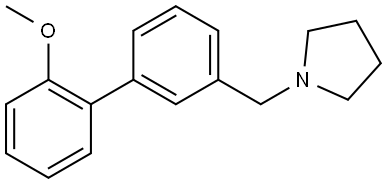 1-[(2'-Methoxy[1,1'-biphenyl]-3-yl)methyl]pyrrolidine Structure