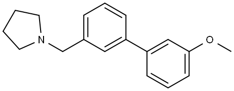 1-[(3'-Methoxy[1,1'-biphenyl]-3-yl)methyl]pyrrolidine Structure