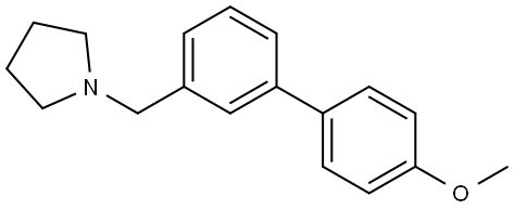 1-[(4'-Methoxy[1,1'-biphenyl]-3-yl)methyl]pyrrolidine Structure