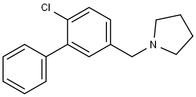 1-[(6-Chloro[1,1'-biphenyl]-3-yl)methyl]pyrrolidine Structure